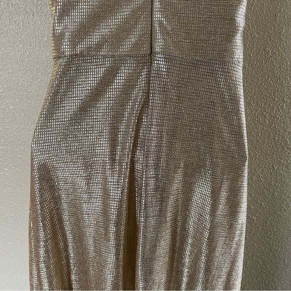 Hayley Paige Occasions Formal Off Shoulder Or Strapless Dress Style 52002 Gold 0 - Picture 9 of 16